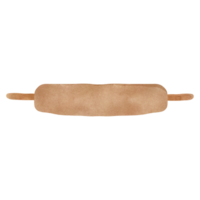 Brown rolling pin. png