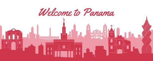 famous landmark of Panama,travel destination vector