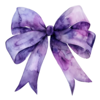 AI generated Timeless BeautySatin Bow Watercolor Clipart png