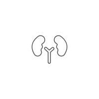 Simple Set of Internal Organs Related Vector Line Icons.Contains such Icons as Reproductive System, Brain, Heart, Blood Vessel and more.