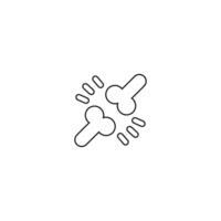 Medical Icons.Simple Set of Internal Organs Related Vector Line Icons.Organs, anatomy flat line icons set. Human bones, stomach, brain, heart, bladder, nervous system vector illustrations.