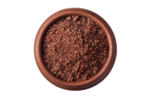 AI generated Organic Red Wine Grape Pomace in Terracotta Pot png
