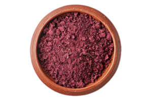 AI generated Organic Red Wine Grape Pomace in Terracotta Pot png