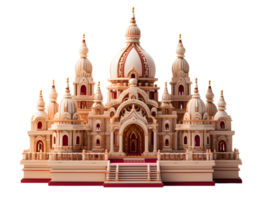 ai generato miniatura indiano indù tempio isolato su trasparente sfondo. indiano architettura. generativo ai png