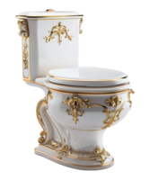 AI generated White lavatory png beautiful toiletry beautiful high commode transparent background