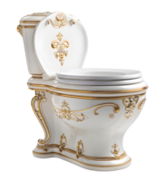 AI generated White lavatory png beautiful toiletry beautiful high commode transparent background