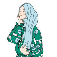 Hijab girl pose cute png