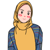 hijab menina pose fofa png