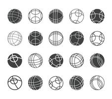 Vector Bocce Balls court Icons Free Vector and Free