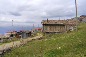 Mountain village on the Karester Yalas plateau, Trabzon, Turkey photo