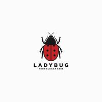 AI generated Ladybug icon. Vector image of red flying insect