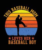 old retro vintage baseball  design for baseball lover vector