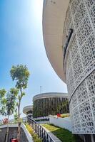 modern building from a toll road rest area in Indonesia, Indonesia, 22 December 2023. photo