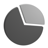 Kuchen Diagramm 3d Illustration zum uiux, Netz, Anwendung, die Info Grafik, Präsentation, usw png