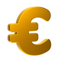 euro teken 3d illustratie voor uiux, web, app, info grafisch, presentatie, enz png