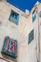 ventanas en tradicional estilo.túnez foto