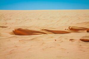 Sáhara Desierto cerca ong jemel en Tozeur, Túnez. foto