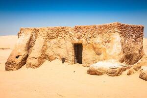 The houses from planet Tatouine - Star Wars film set,Nefta Tunisia. photo
