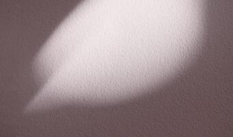 beige fondo,vacío estudio hormigón pared con hojas luz de la sombra en áspero superficie para producto presente, en blanco fondo rosado cemento textura con luz de sol para primavera verano cosmético bandera foto