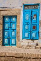 Decorative door in Kairouan, Tunisia photo