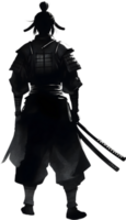 ai gerado samurai, desenhando do uma samurai usando a japonês pincelada técnica. png