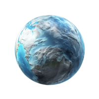 AI generated Earth planet png isolated on transparent background