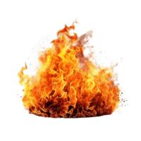 ai generado fuego png aislado en transparente antecedentes