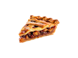 AI generated a slice of pie on a transparent background png