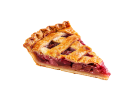 AI generated a slice of pie on a transparent background png