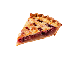 AI generated a slice of pie on a transparent background png