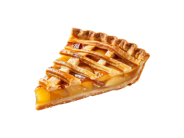 AI generated a slice of pie on a transparent background png