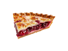 AI generated a slice of pie on a transparent background png