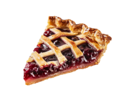 AI generated a slice of pie on a transparent background png