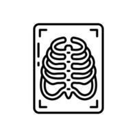 X Ray  icon in vector. Logotype vector