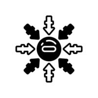 Negative Ion  icon in vector. Logotype vector