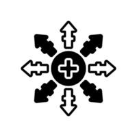 Positive Ion  icon in vector. Logotype vector