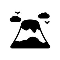 Mount Fuji  icon in vector. Logotype vector