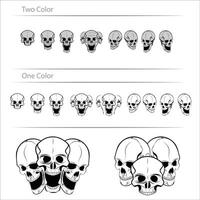 Skull Collection - Various Angles vector