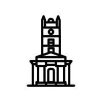 Clock TowerC  icon in vector. Logotype vector