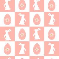 Easter egg seamless pattern,symbol of Easter.Texture of holiday eggs. Stylized cute wallpaper with ornament, card, fabric. vector