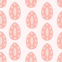 Easter egg seamless pattern,symbol of Easter.Texture of holiday eggs. Stylized cute wallpaper with ornament, card, fabric. vector