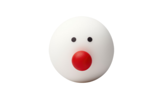 AI generated Clown Nose On Transparent Background png