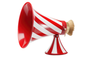 AI generated Circus Ringmasters Megaphone On Transparent Background png