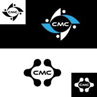 CMC logo. C M C design. White CMC letter. CMC, C M C letter logo design. Initial letter CMC linked circle uppercase monogram logo. C M C letter logo vector design. CMC letter logo design. pro vector