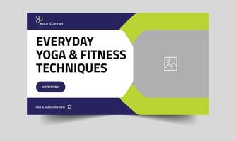 Exercise tips and tactics using vector illustrations in a video instruction Workout plan methodologies, completely editable vector eps 10 file format, and thumbnail banner design