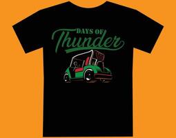 Day of Thunder t shirt design vector file