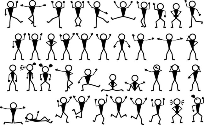Stick Figure People Vector Art, Icons, and Graphics for Free Download