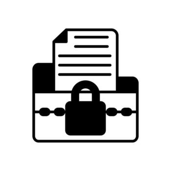 Condential Report  icon in vector. Logotype vector