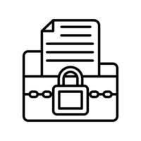 Condential Report  icon in vector. Logotype vector