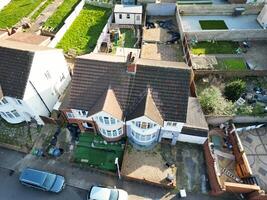 Aerial View of British Town and Residential District of Luton. photo